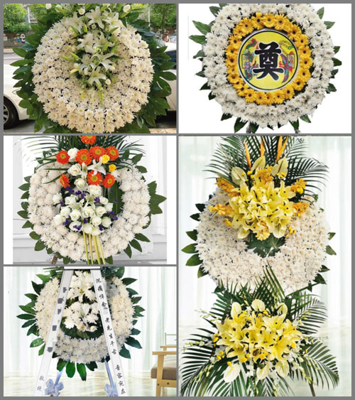 山东济宁兖州区大安镇周村村花圈速递